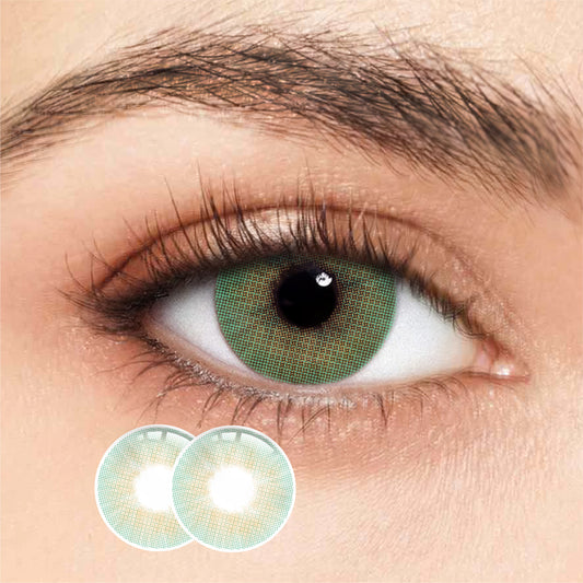 1Pair FDA Certificate Eyes Beautiful Pupil Colorful Girl Cosplay Contact Lenses  MY WAY GREEN