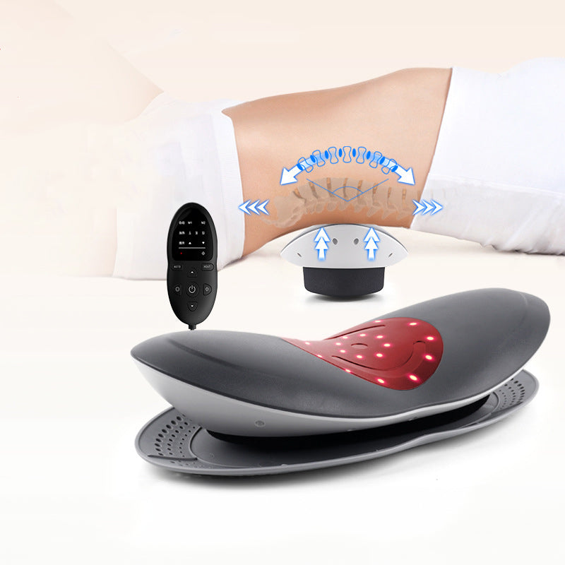 Waist Massager Lumbar Traction Inflatable Hot Compress Back Cervical Stretcher Massage Air Pressure Reduce Relief Pain - NOVADI