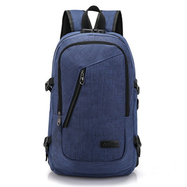 Mode mann laptop rucksack usb lade computer rucksäcke casual style tasche große männliche business reisetasche rucksack