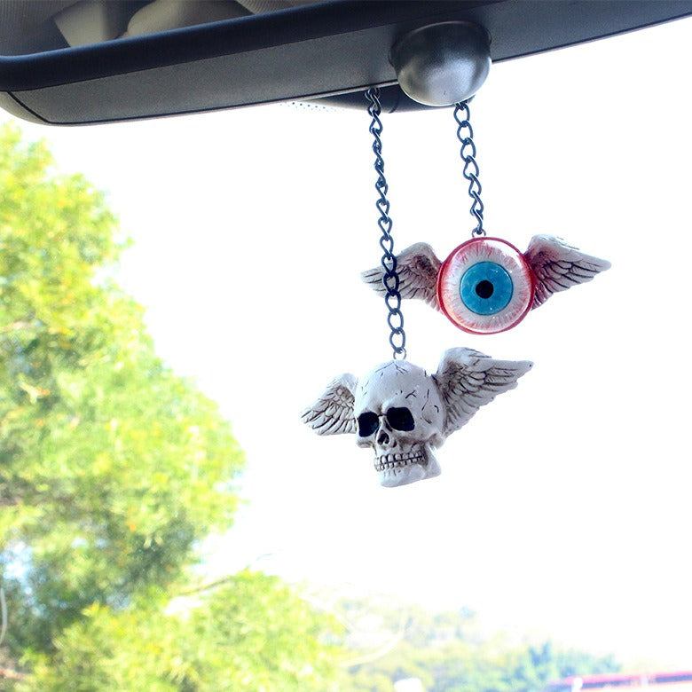 Creative resin for hanging accessories on the eye skeleton car - NOVADI