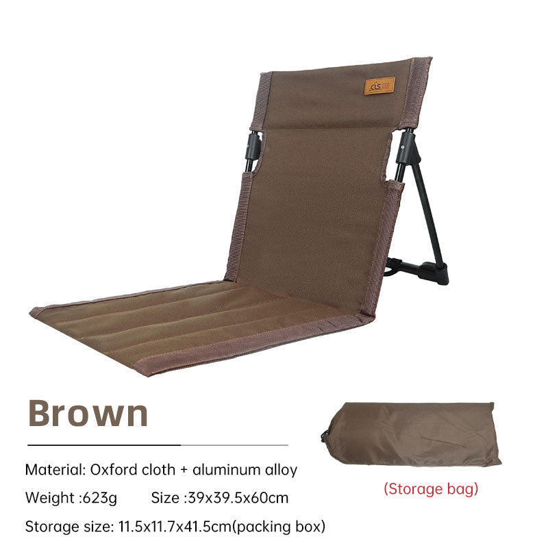 Outdoor camping backrest cushion chair portable folding chair tent leisure chair balcony park lawn picnic chair - NOVADI