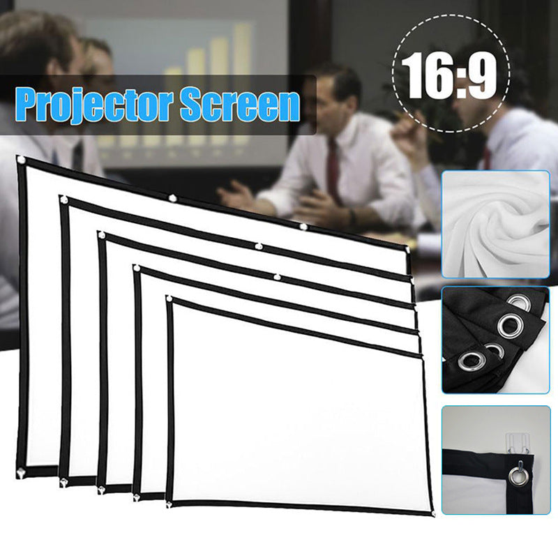 Projector Screen 16:9 Portable Projection Screen 120Inch Outdoor HD Movie Screen 180° Cinema Screen For Travel Home Theater - NOVADI