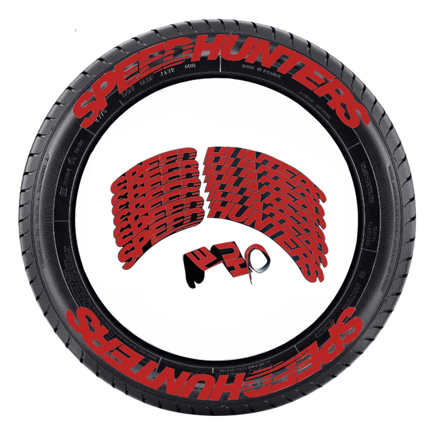 Tire sticker letter car motorcycle tire decoration