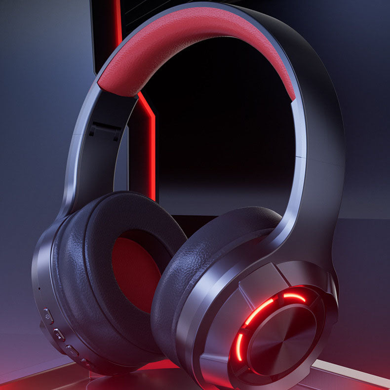 LED illuminated wireless Bluetooth headset for esports with ultra long battery life, Type-C computer headset - NOVADI