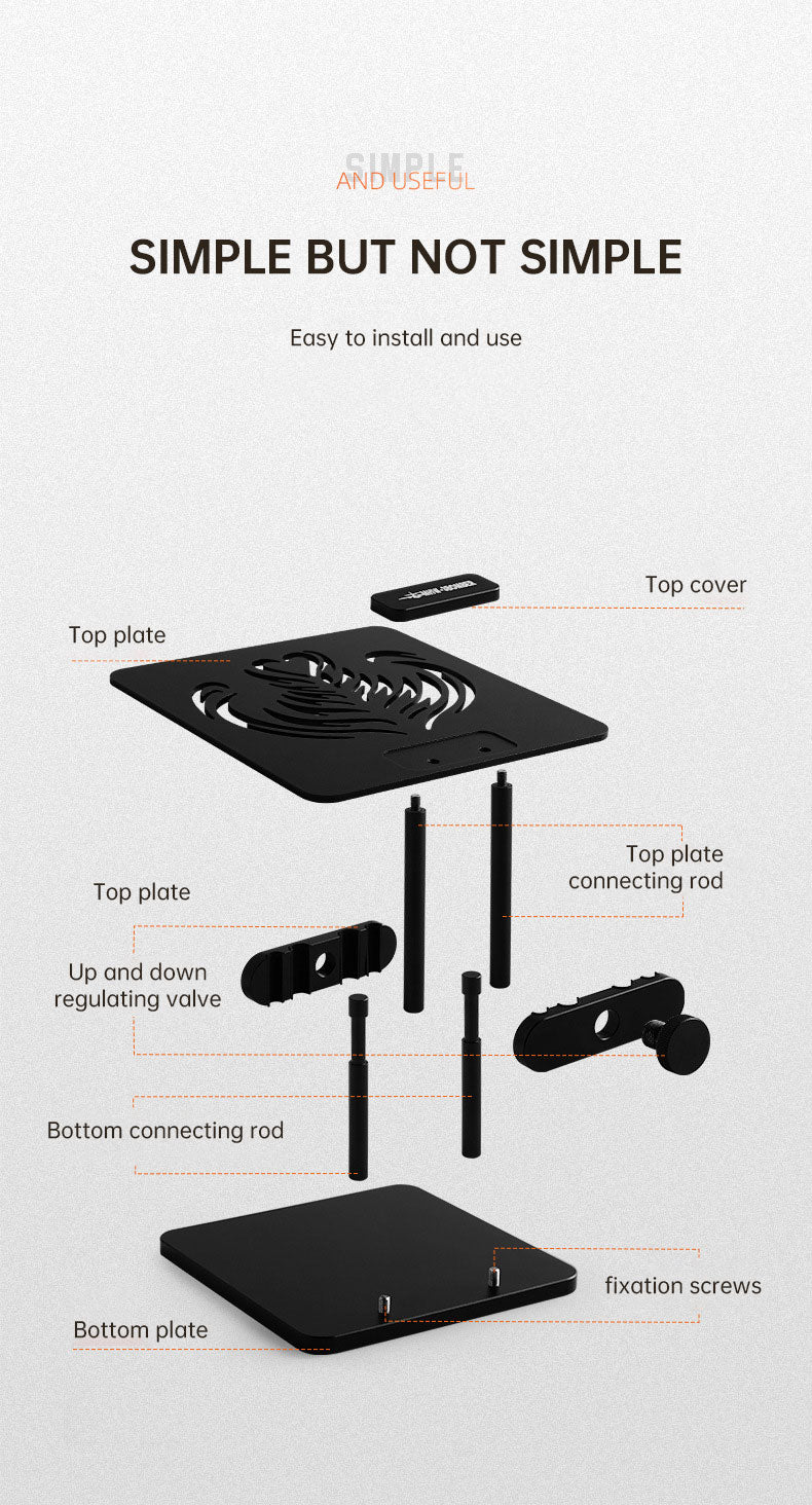 MHW-3BOMBER Adjustable Height Coffee Weighing Rack with Silicone Non-slip Base Electronic Scale Stand Waterproof Barista Tools