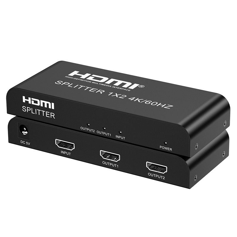 HDMI Distributor 1x2 4K60HZ Series HDMI One In Two Out Divider HD Video Same Screen Device - NOVADI