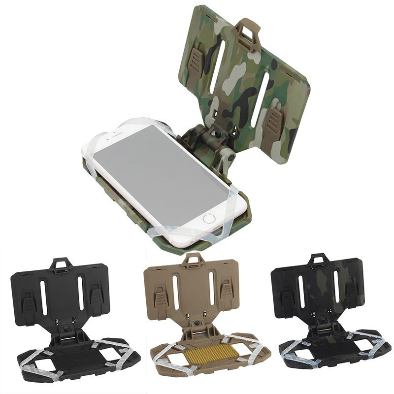 Folding navigation board MOLLE mount tactical vest mobile phone holder navigator chest mount universal