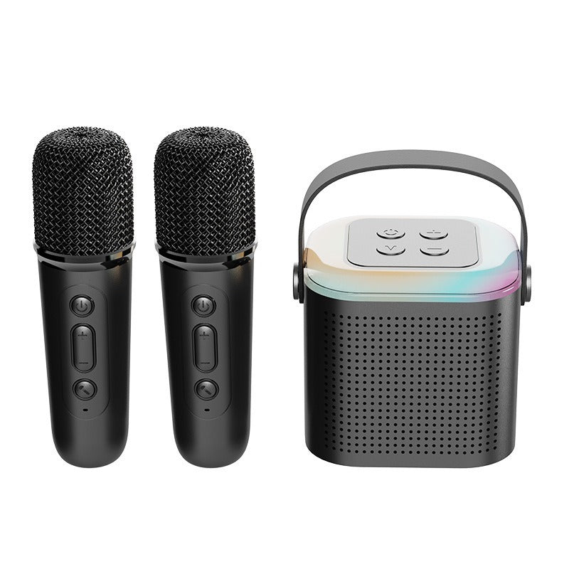 Bluetooth speaker convenient mini karaoke microphone sound system children's karaoke home mini KTV - NOVADI