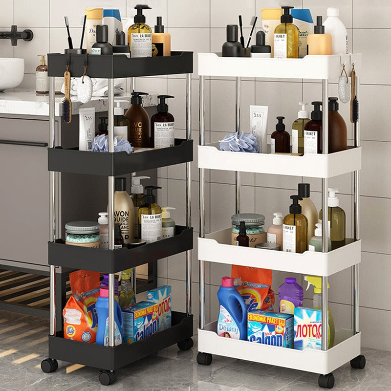 Kitchen multi layer vegetable basket rack floor-standing removable vegetable storage household multi functional trolley