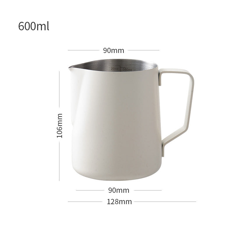 Double Scale Milk Frothing Pot Milking Jar Coffee Pulling Cup