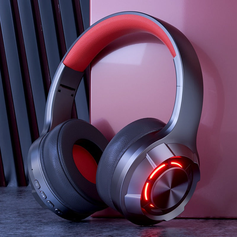 LED illuminated wireless Bluetooth headset for esports with ultra long battery life, Type-C computer headset - NOVADI