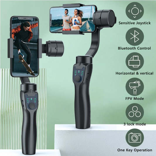 F8 mobile phone camera stabilizer handheld three-axis anti shake platform Tiktok live broadcast tripod short video camera stabilizer - NOVADI