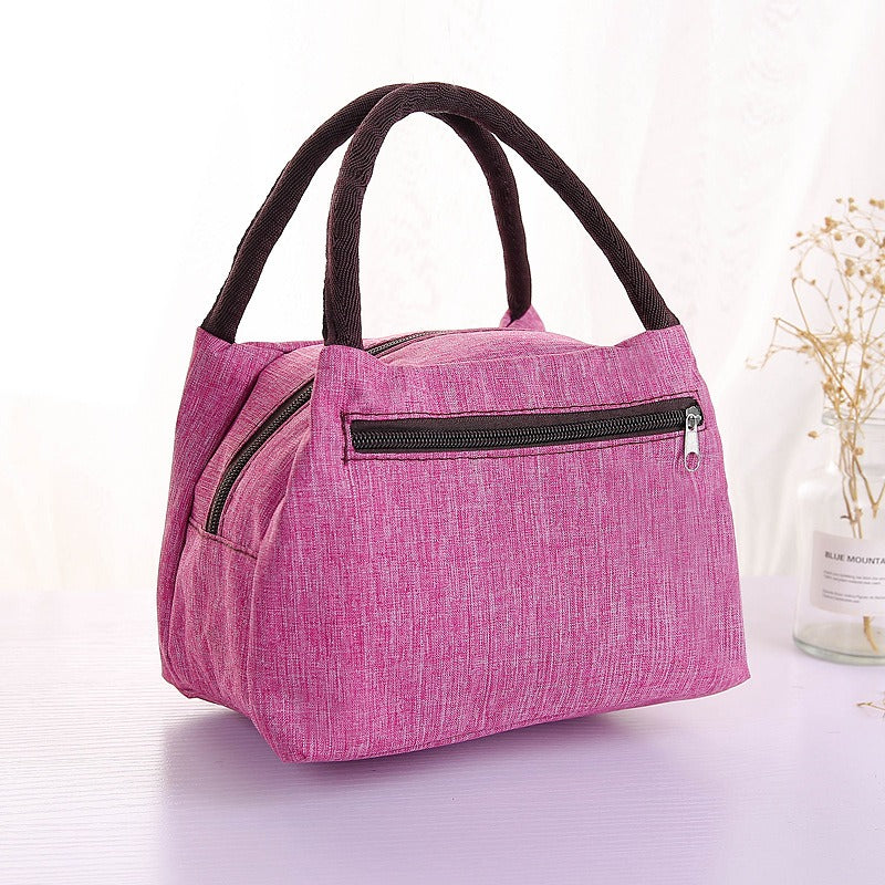 New Oxford Cloth Portable Bag Portable Folding Portable Lunch Box Bag Lunch Bag Thermal Insulation Bag Picnic Bag