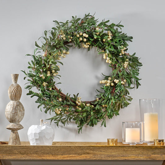 29" SNOWBERRY WREATH