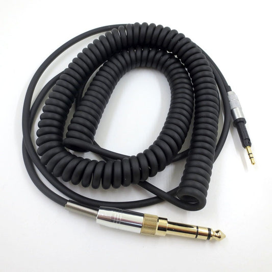 Suitable for Senhai HD6DJ HD8 HD7 HD598 head mounted headphone cable 6.35mm plug spring headphone cable