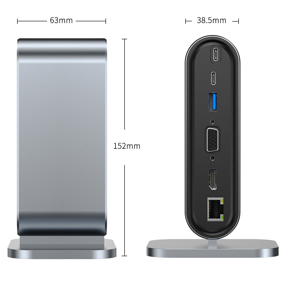 12 in one docking station Typec vertical multi interface suitable for Apple, Huawei, Mac docking stations - NOVADI