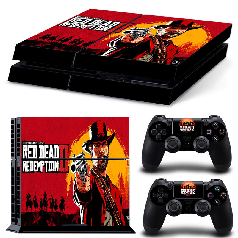 Red Dead: Redemption II PS4 Skin Console & Controller Decal Stickers for Sony PlayStation 4 Console and Two Controller - NOVADI