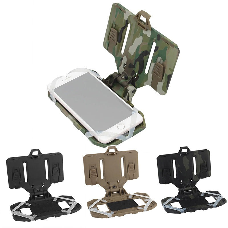 Folding navigation board MOLLE mount tactical vest mobile phone holder navigator chest mount universal