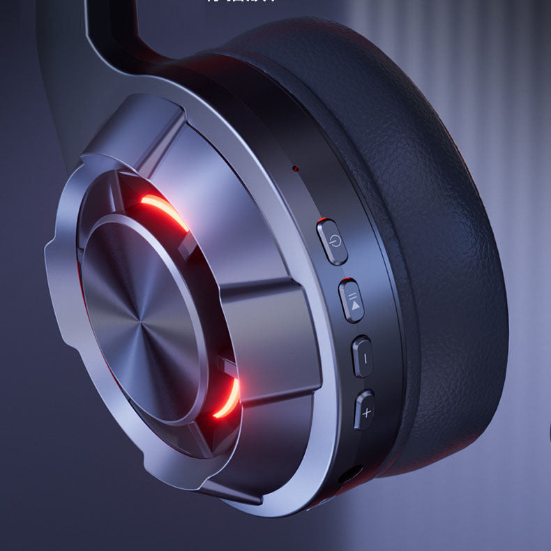 LED illuminated wireless Bluetooth headset for esports with ultra long battery life, Type-C computer headset - NOVADI