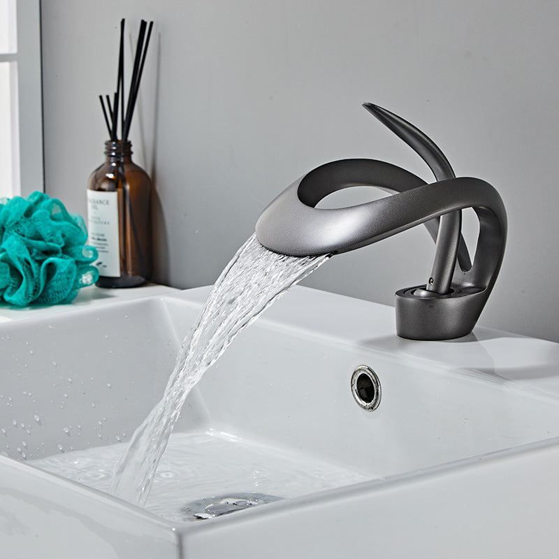 Creative basin waterfall faucet basin faucet basin faucet hot and cold table basin faucet - NOVADI