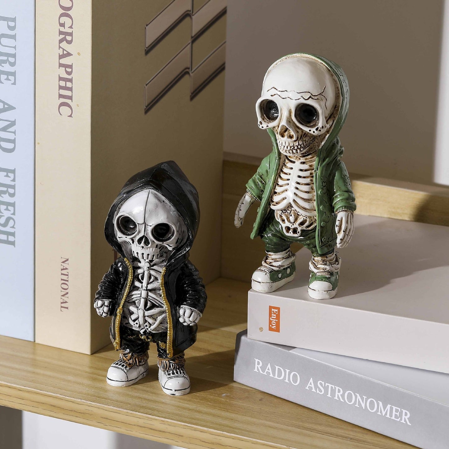 Halloween Decoration Skeleton Doll Resin Craft Decoration Home Bookshelf Art Creative Decoration