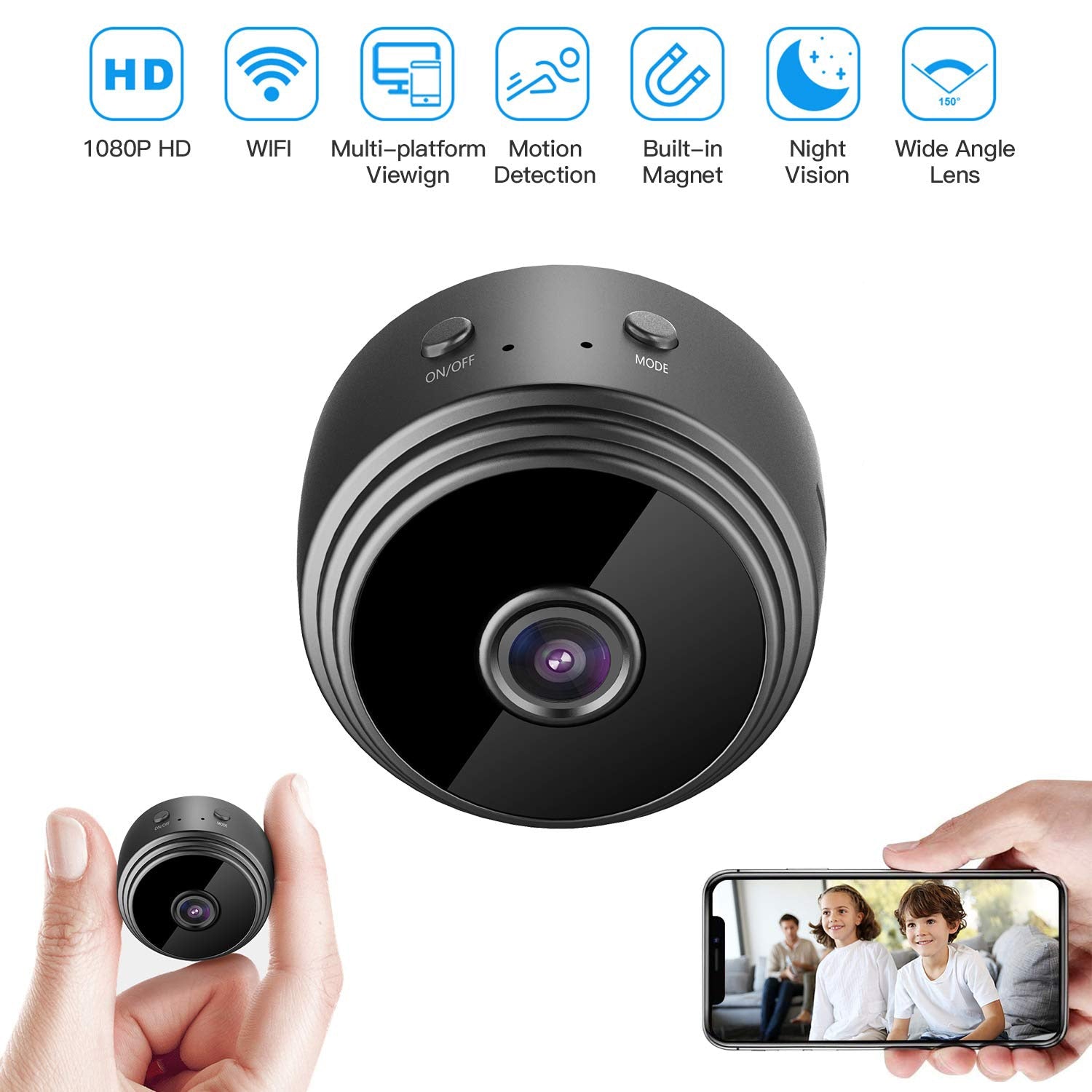 A9 Wifi Mini ip camera outdoor Night Version Micro Camera Camcorder Voice Video Recorder security hd wireless Mini Camcorders - NOVADI