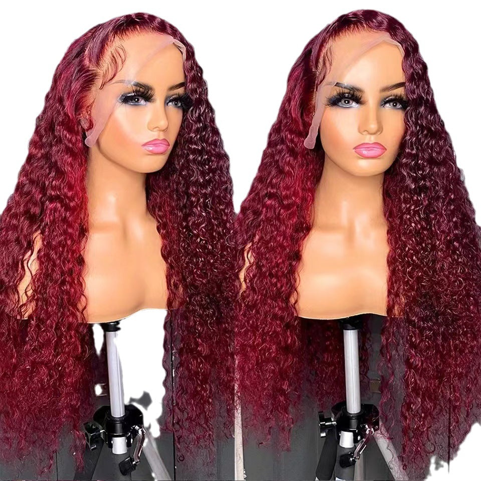 Front lace wig 13x4lace front wigs human hair wig women's long hair full head cover - NOVADI