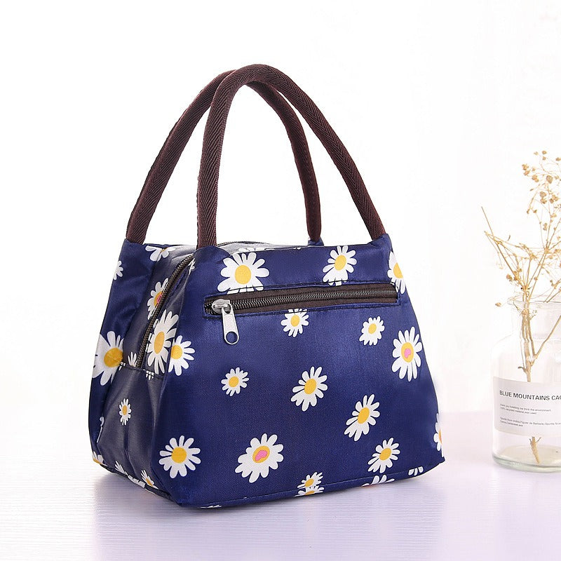 New Oxford Cloth Portable Bag Portable Folding Portable Lunch Box Bag Lunch Bag Thermal Insulation Bag Picnic Bag