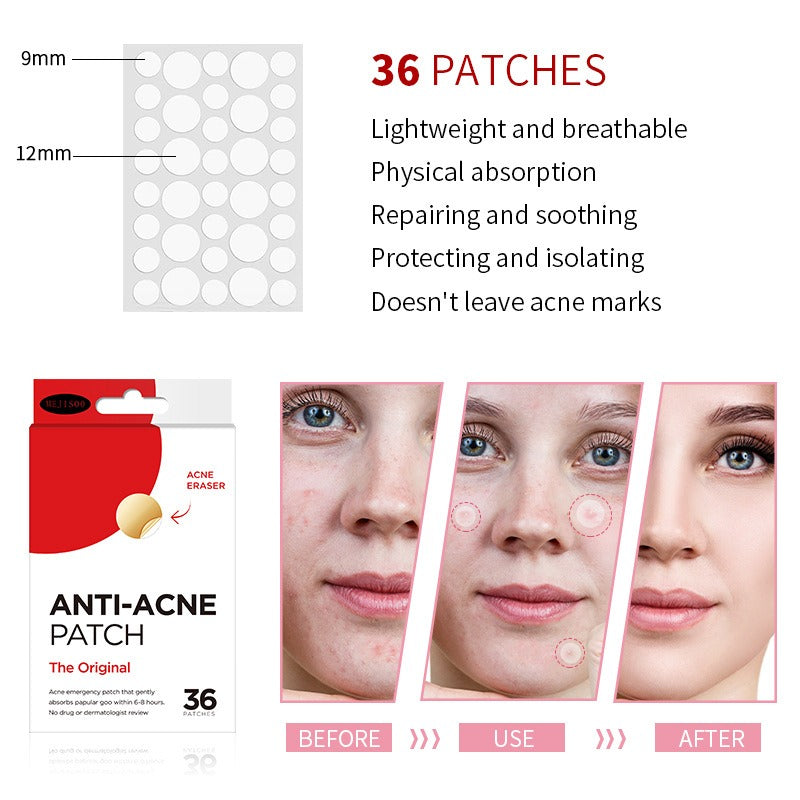 Acne Patch 36 capsules Acne Patch Water Gel Transparent Invisible Acne Patch - NOVADI