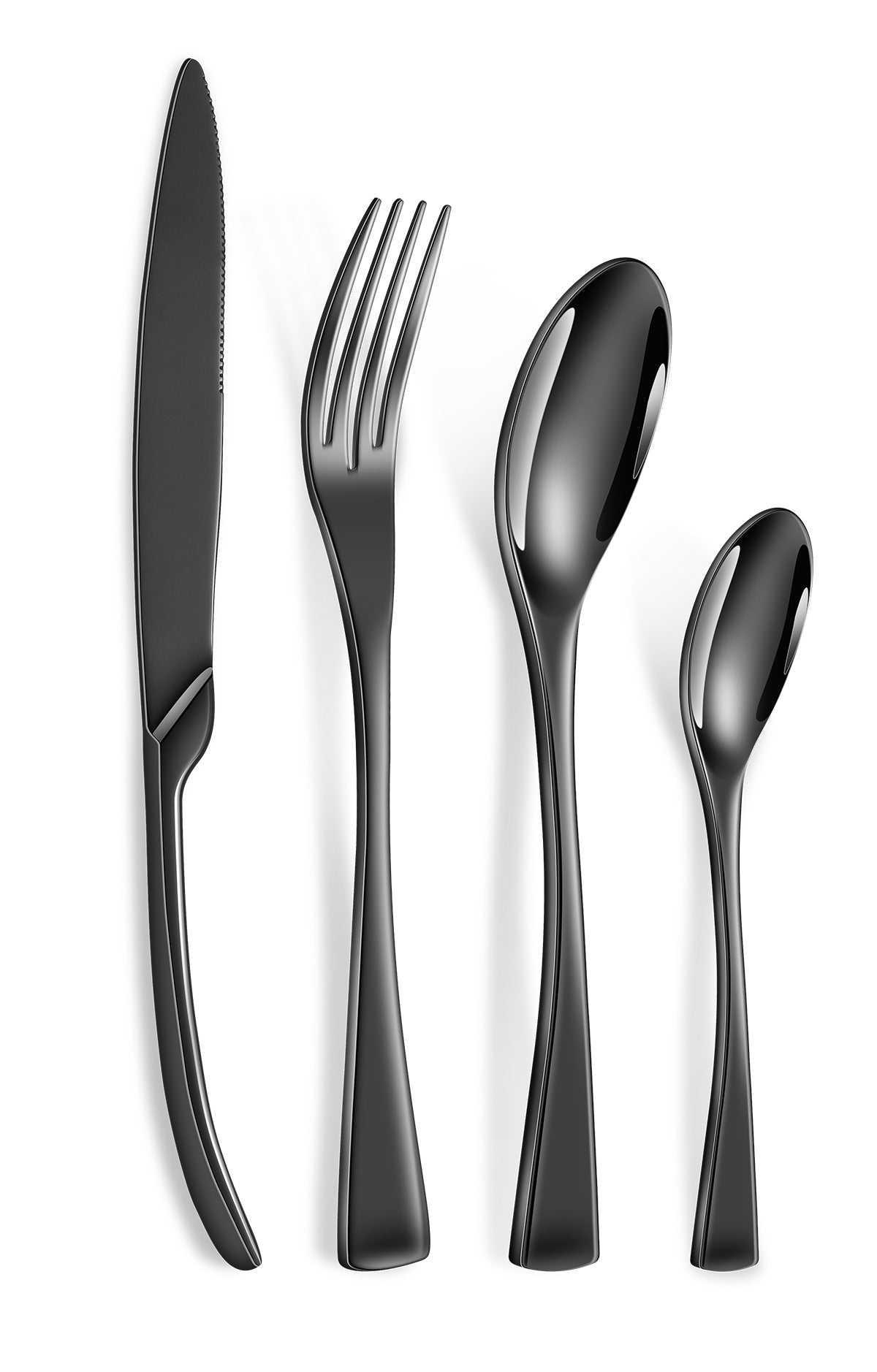 4pcs/24Pcs 304 Stainless Steel Silverware Silver Tableware Fork Steak Knife Spoon Flatware Dishwasher Safe Luxury Cutlery Set Gift