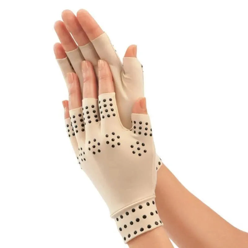 1 Pair Magnetic Therapy Gloves Wrist Support Arthritis Pain Relief Heal Joints Braces Supports Health Sport Care Hand Massager