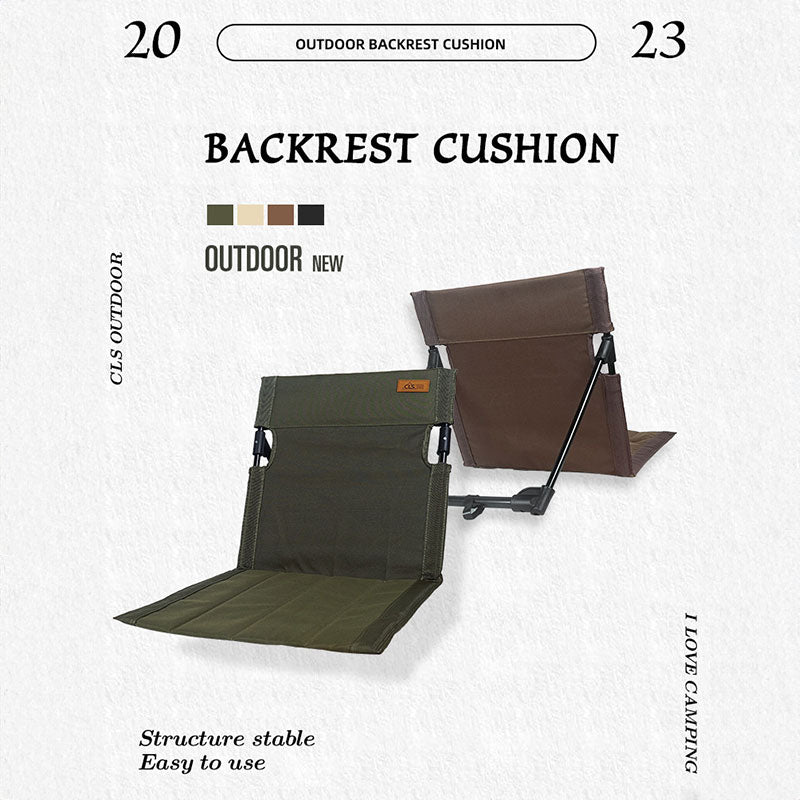 Outdoor camping backrest cushion chair portable folding chair tent leisure chair balcony park lawn picnic chair - NOVADI