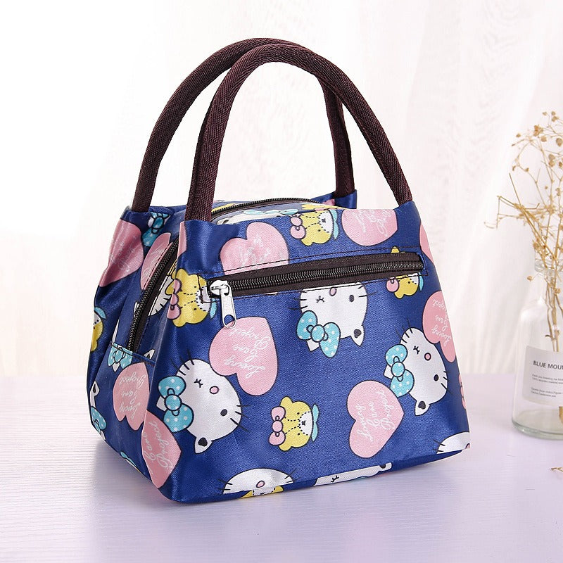 New Oxford Cloth Portable Bag Portable Folding Portable Lunch Box Bag Lunch Bag Thermal Insulation Bag Picnic Bag