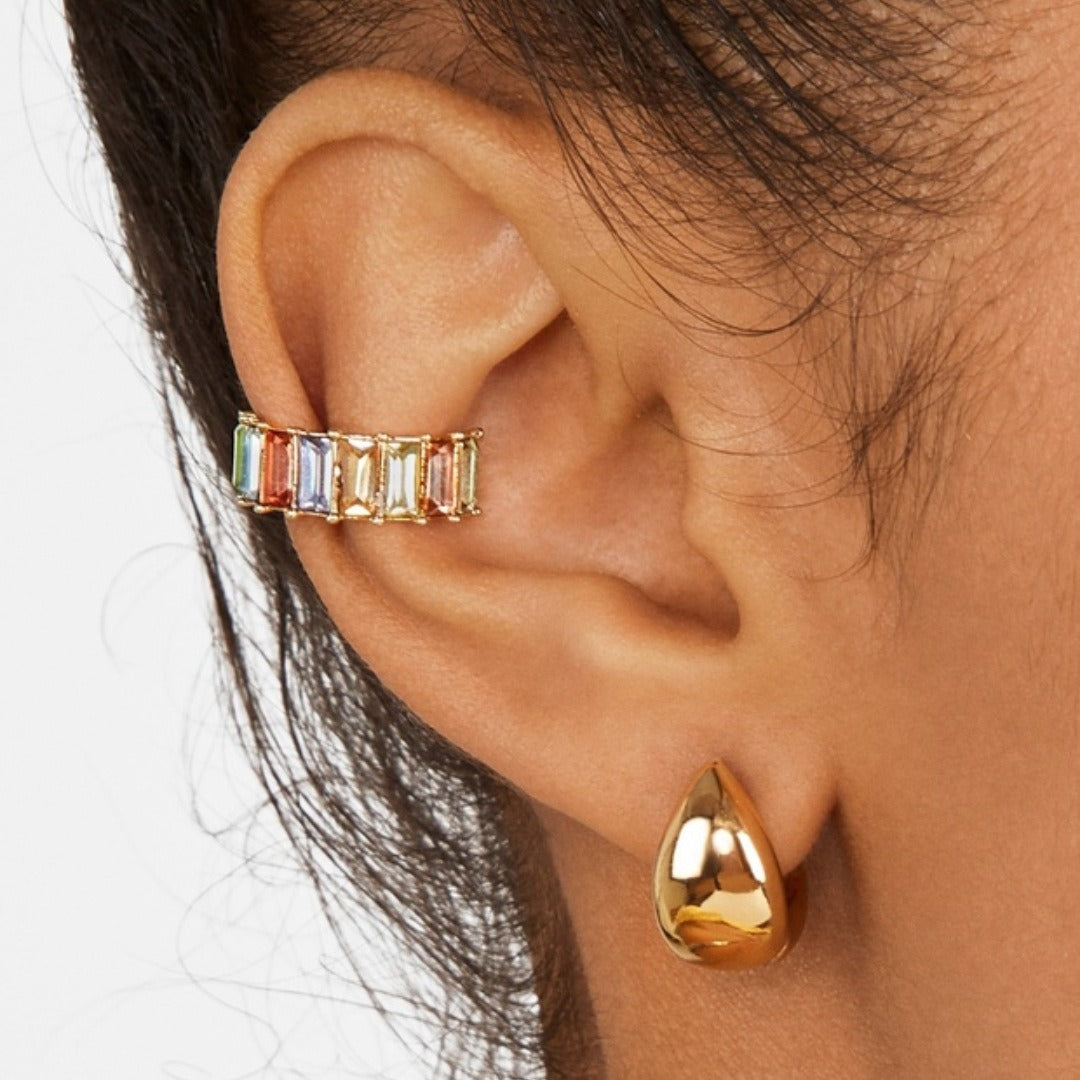 European and American retro high-end ear clip, fashionable ear hole free ear bone clip