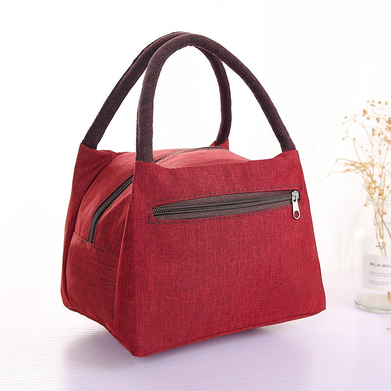 New Oxford Cloth Portable Bag Portable Folding Portable Lunch Box Bag Lunch Bag Thermal Insulation Bag Picnic Bag