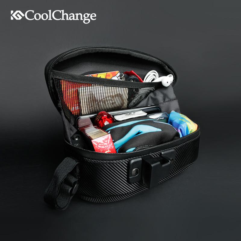 CoolChange Bicycle Saddle Bag Waterproof MTB Bike Rear Reflective Cycling Seat Tail Large  Bike Accessories