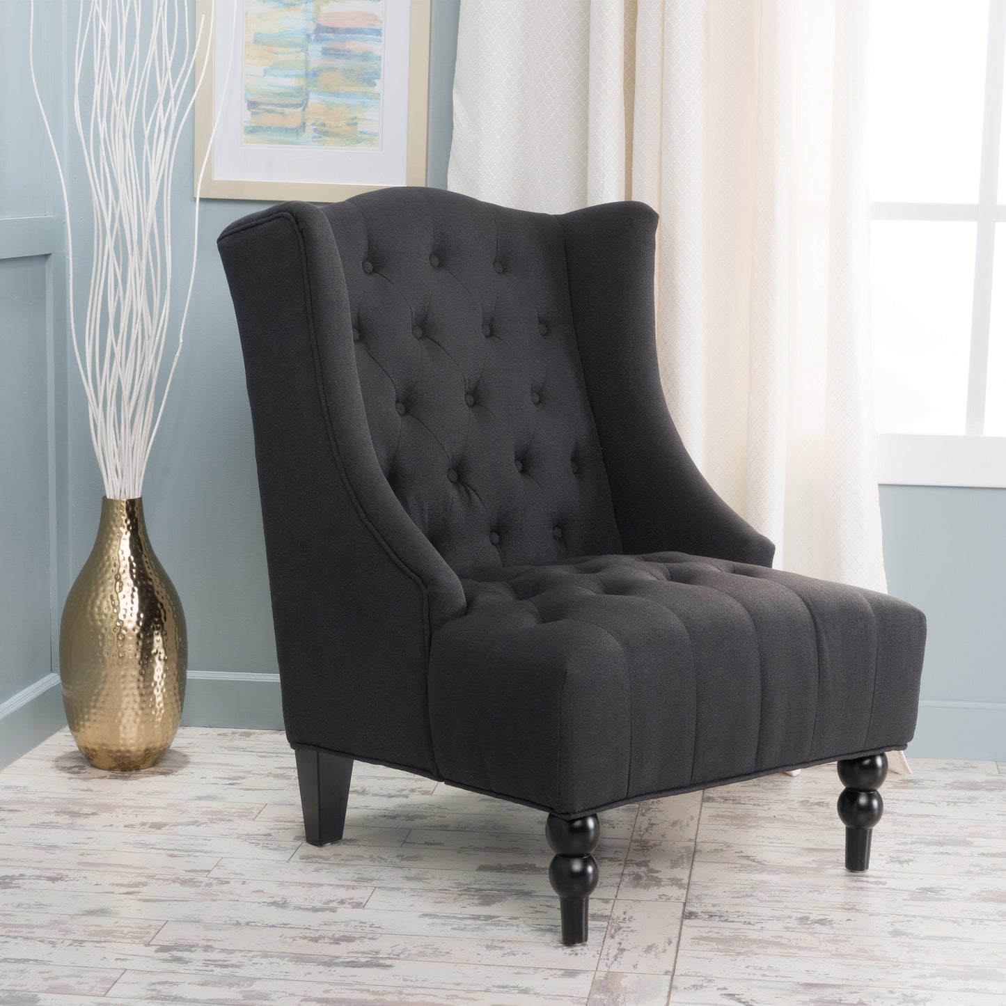 TODDMAN HI-BACK CLUB CHAIR