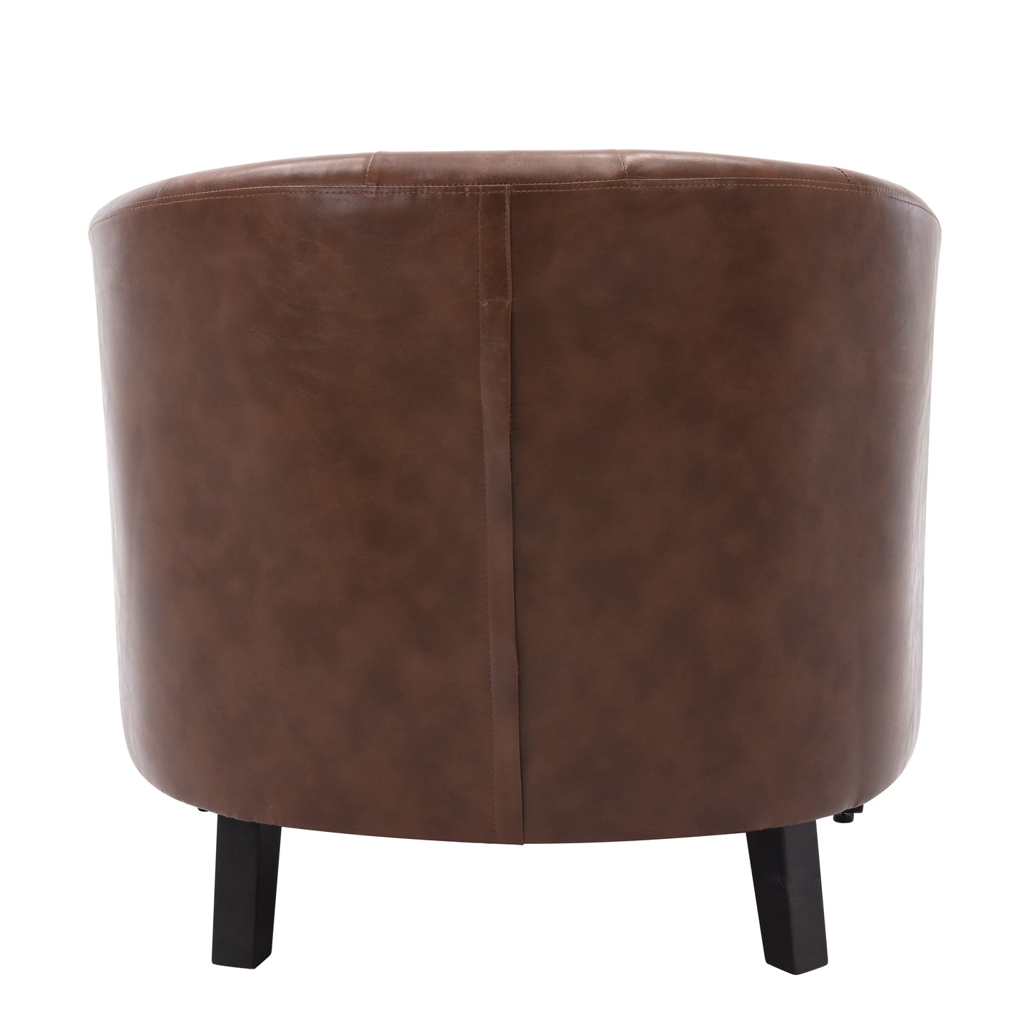 PU-Leder Tufted Barrel ChairTub Chair für Wohnzimmer Schlafzimmer Clubsessel