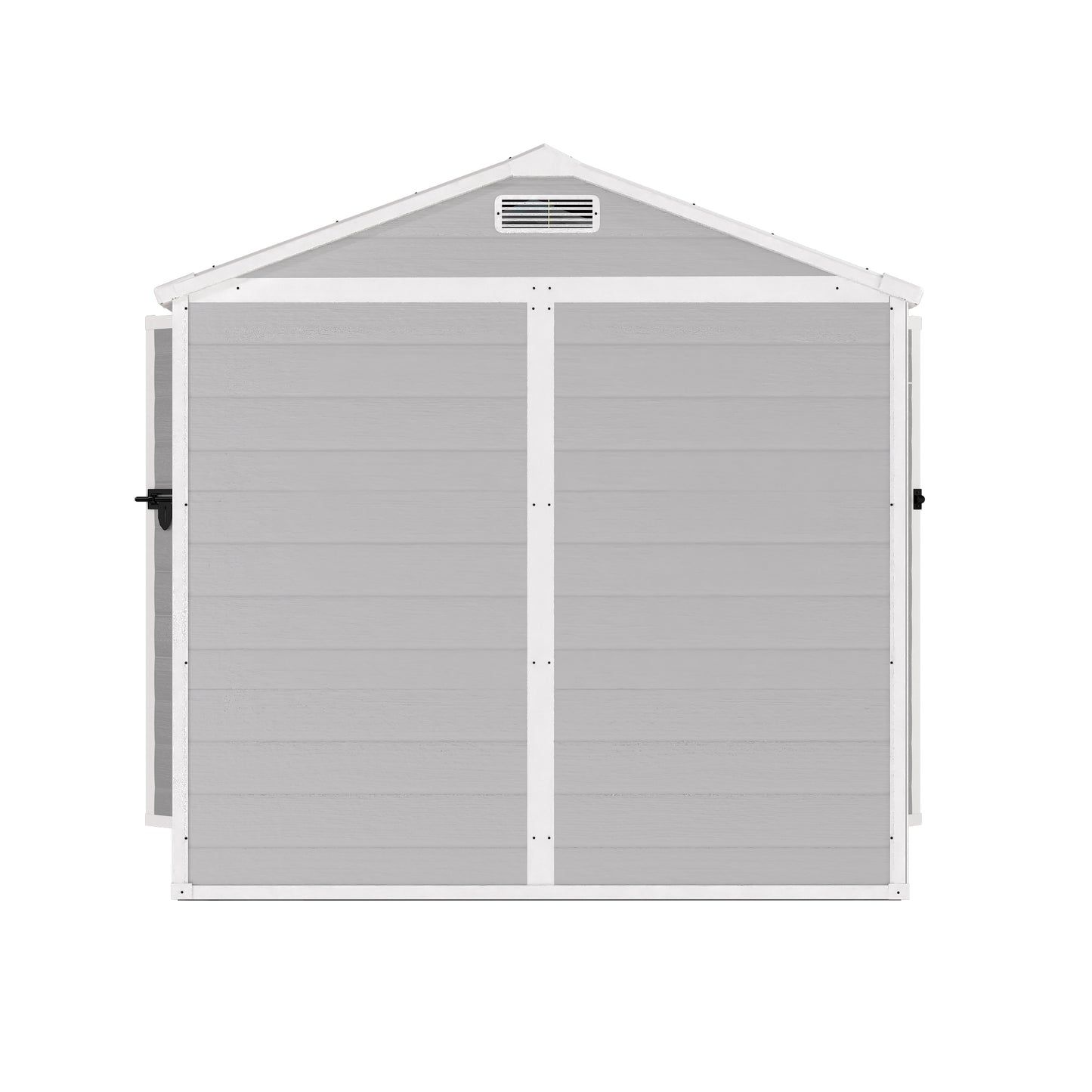 6' x 4.4' Resin Weather Resistant Outdoor Storage Shed with Floor for Garden,Backyard,Pool Tool, Light Grey