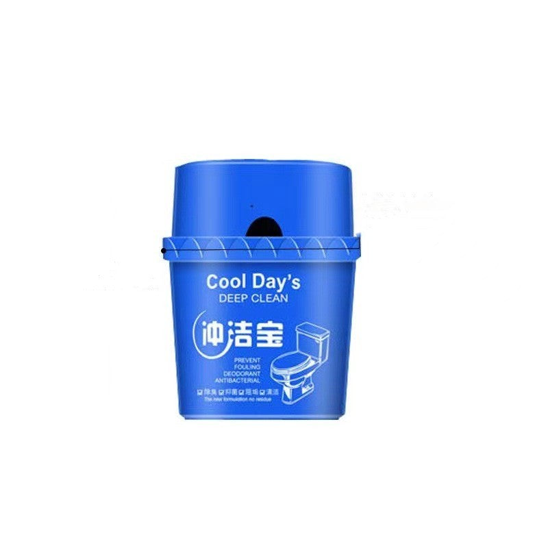 Toilet cleaner, toilet deodorizer, flushing cleaner, descaling cleaner, powerful yellow and dirt remover, blue bubble cleaner