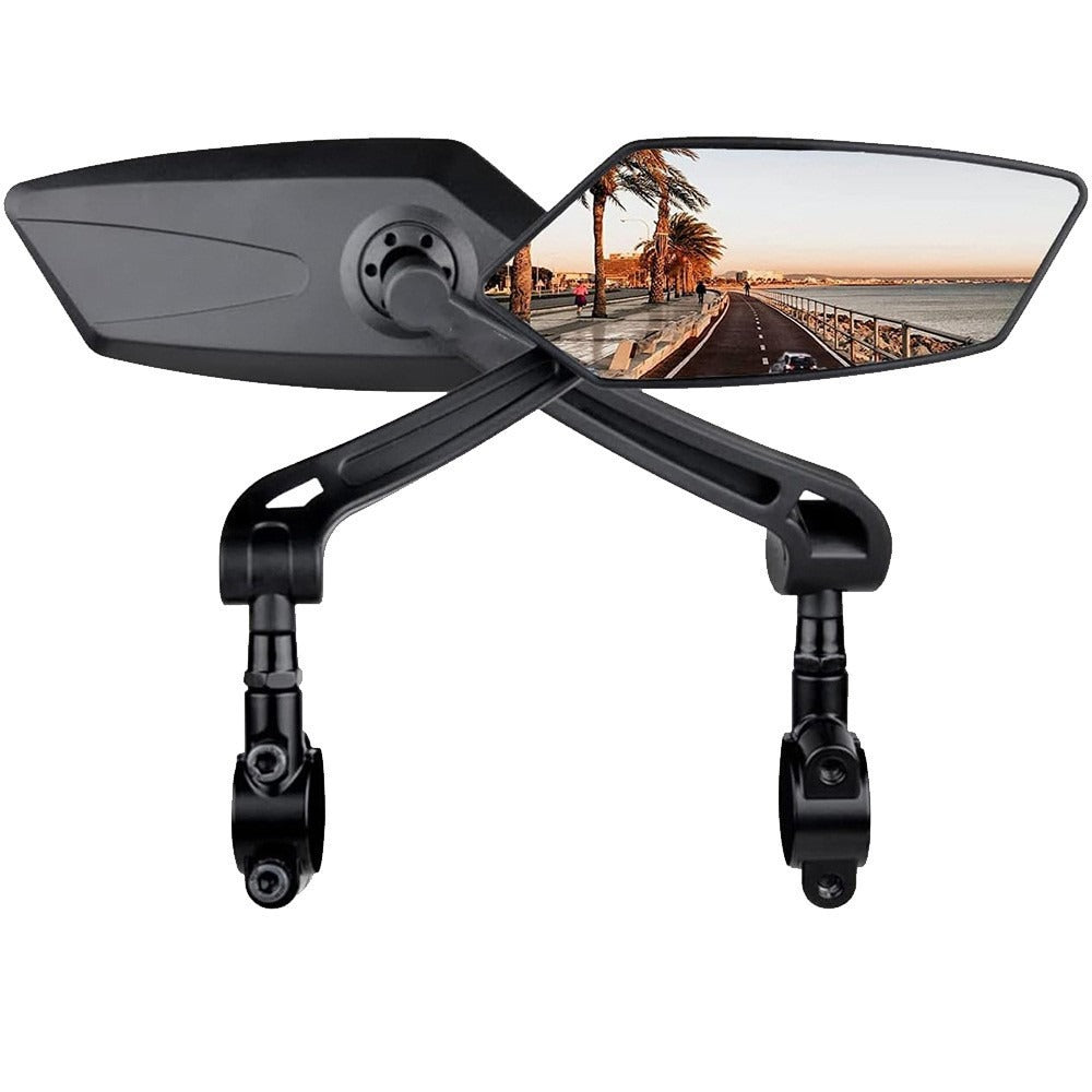 Rearview mirror electric car flat mirror 360 degree adjustable reflector reversing mirror riding accessories - NOVADI