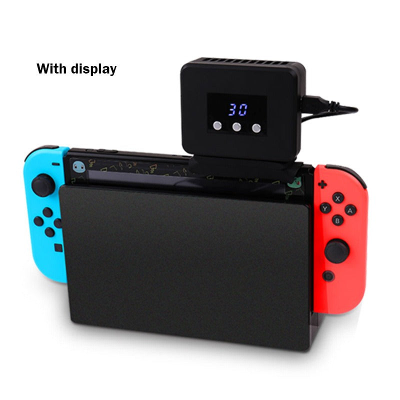 Suitable for switch host heatsink switch game console base with temperature display and cooling fan - NOVADI