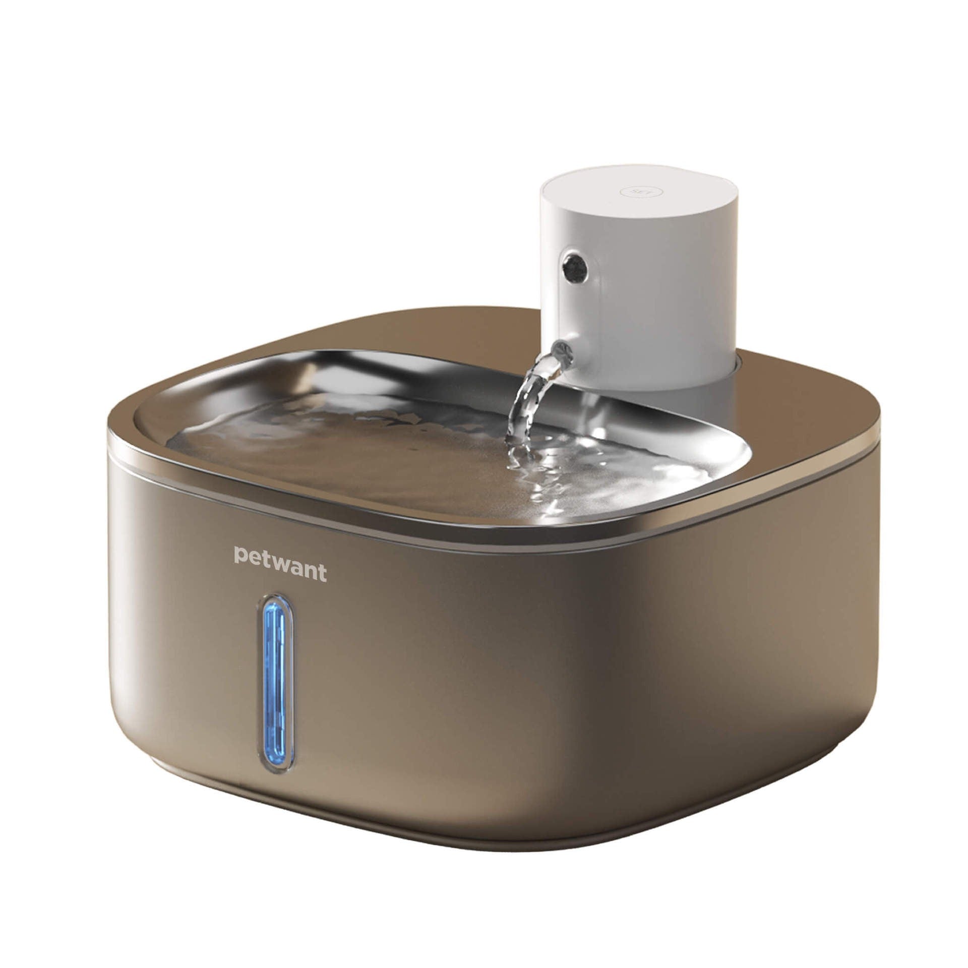 3.2L stainless steel wireless pet water dispenser 5000mA ultra endurance infrared sensing water feeding - NOVADI