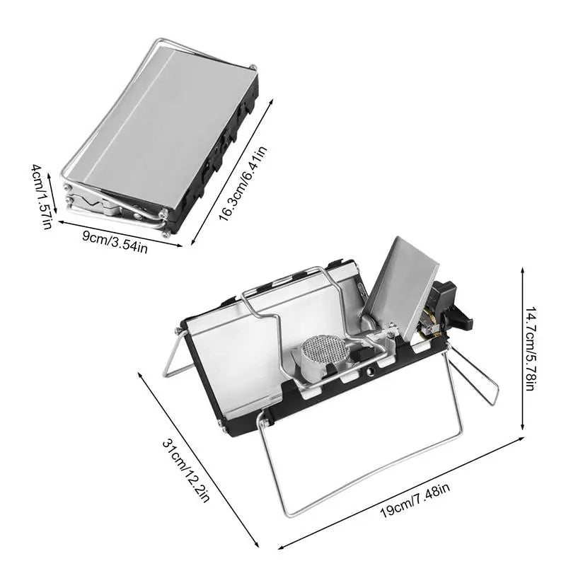 Portable Folding Mini Cassette Stove Windproof 2600W Camping Gas Stove Foldable Burner Boiled Water Stove For Camping Supplies