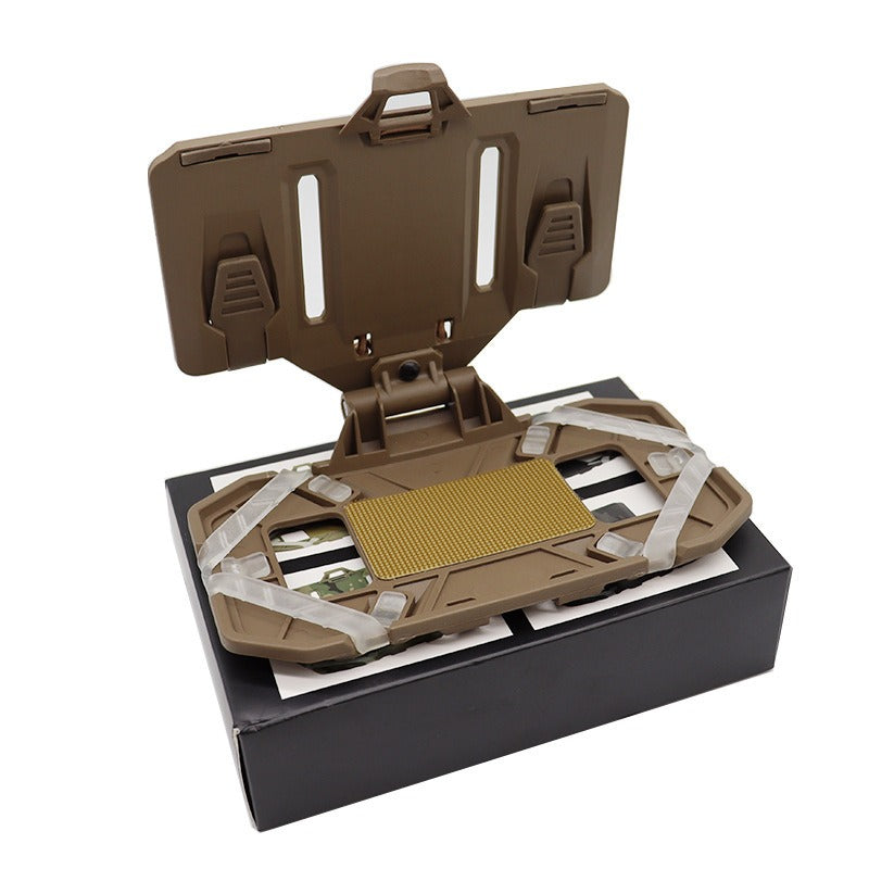 Folding navigation board MOLLE mount tactical vest mobile phone holder navigator chest mount universal