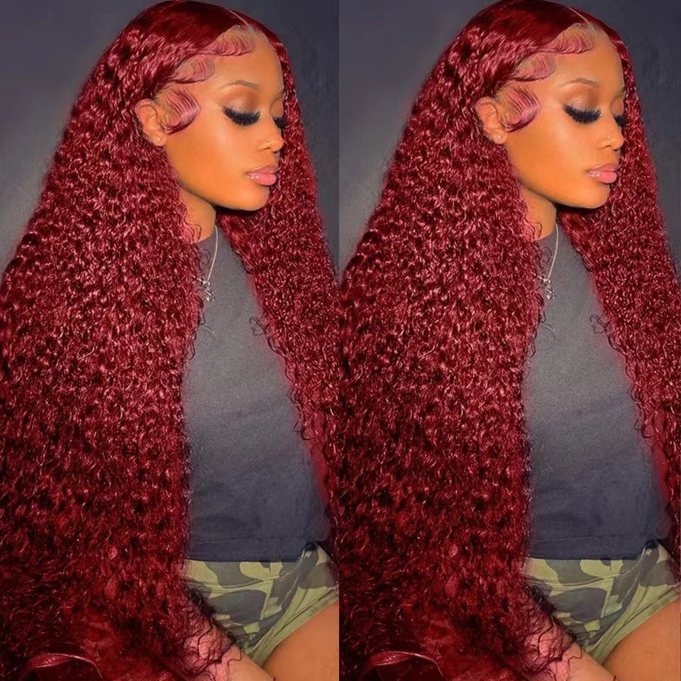 Front lace wig 13x4lace front wigs human hair wig women's long hair full head cover - NOVADI