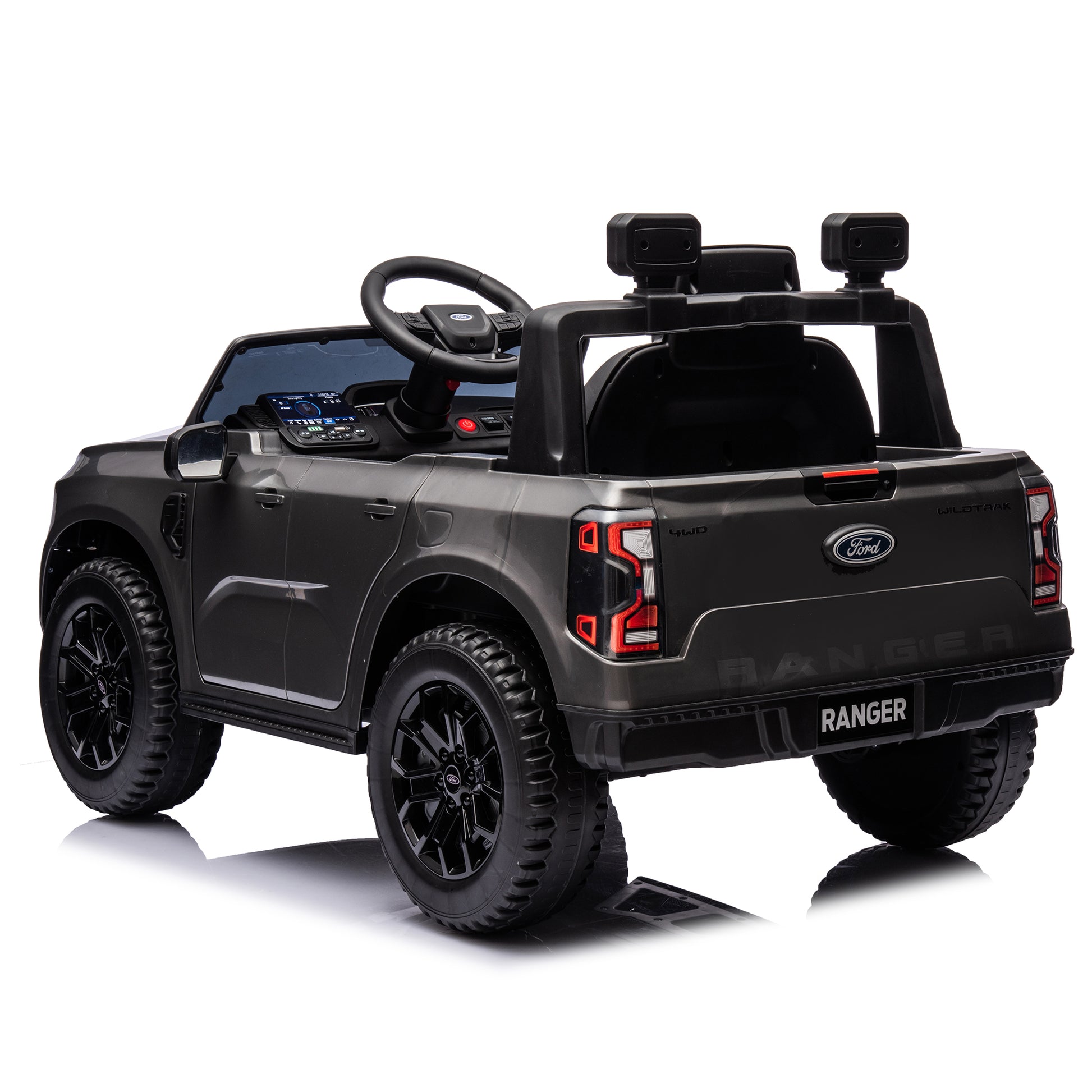 12V children's car remote control, authorized Ford Ranger, 2WD speed 1.86-4.97 miles per hour, suitable for chil hour, suitable - NOVADI