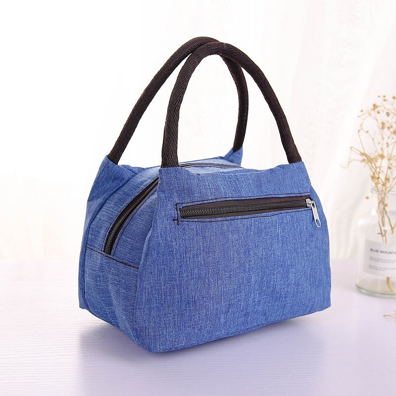 New Oxford Cloth Portable Bag Portable Folding Portable Lunch Box Bag Lunch Bag Thermal Insulation Bag Picnic Bag