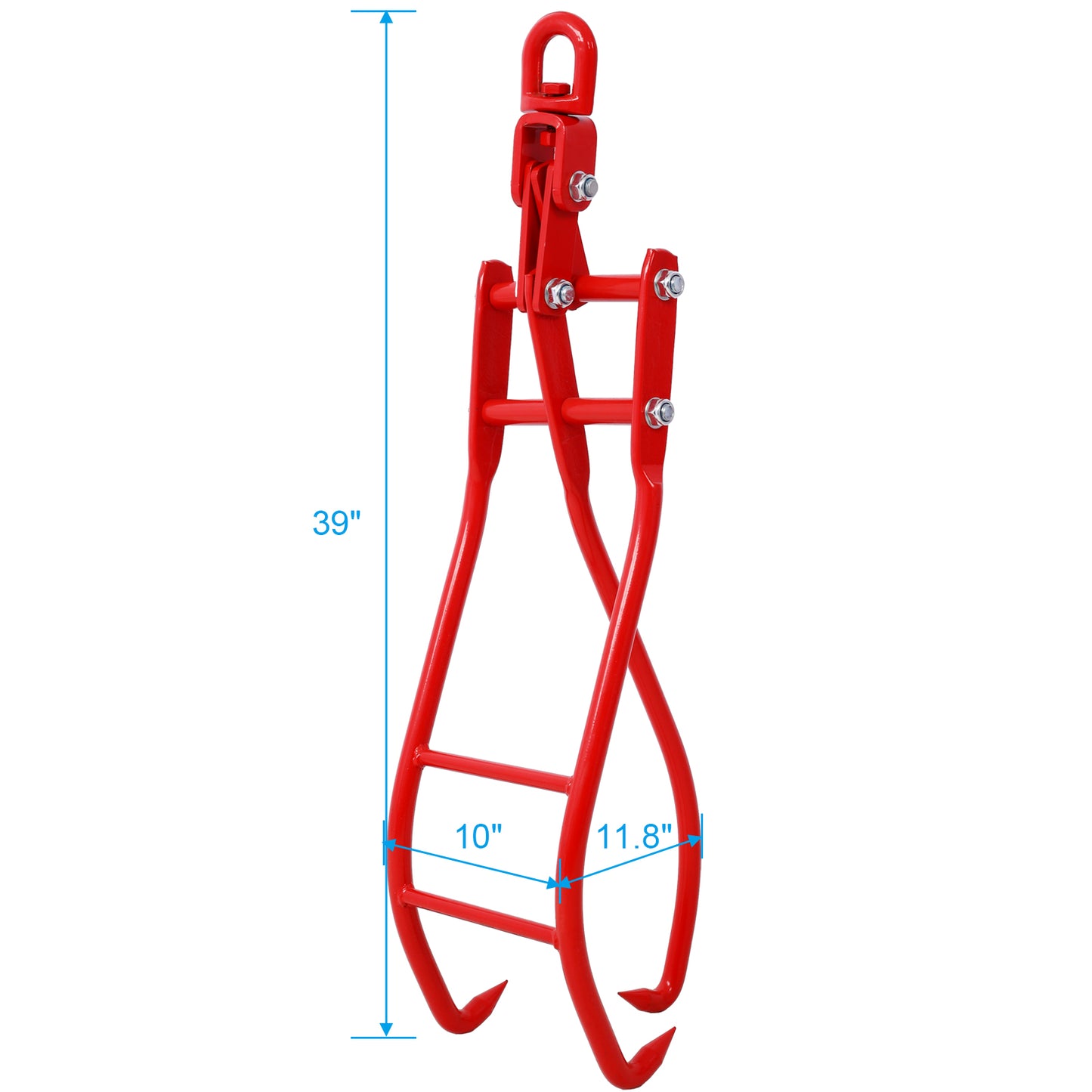 36in 3 Claw Log Grapple for Logging Tongs Eagle Claws Design Log Lifting Tongs Log Grabs Timber Lifting Tongs for Truck, ATV, - NOVADI