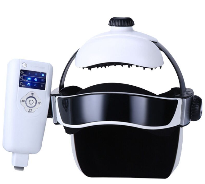 Automatic Air Pressure Head Massage Helmet Dual Vibrating Electric Head Massager Machine